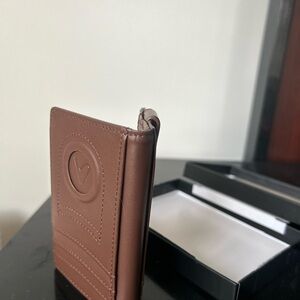 Leather Card Holder new Brown Wallet with Find My, RFID Blocking, Wallet